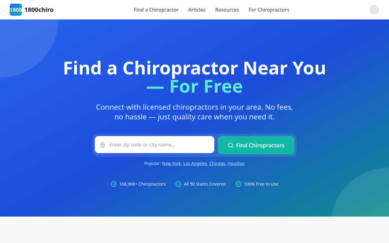 1800 Chiro screenshot